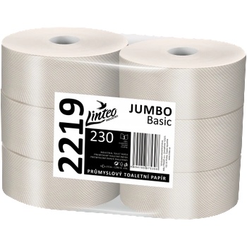 Linteo JUMBO BASIC 230 еднослоен сив рециклиран, 215 м (6 бр. )