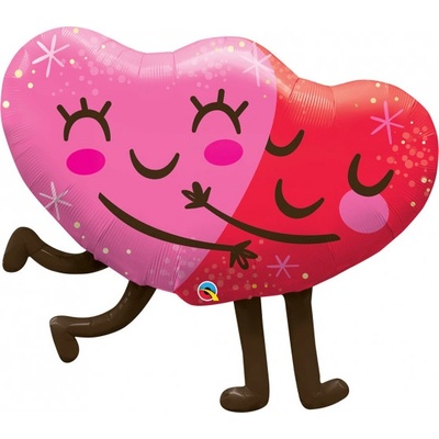 Godan 97254 Fóliový balón Hugging Hearts 91 cm