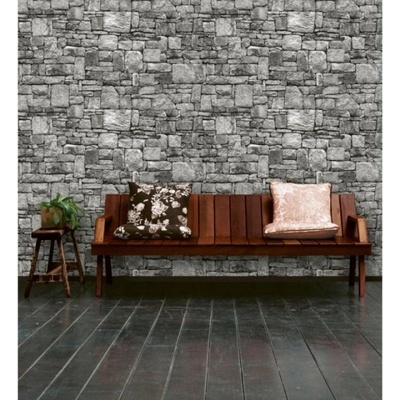 DIMEX ART Луксозна флизелинова тапета кафява каменна стена