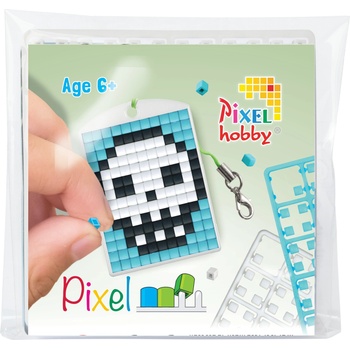 Pixelhobby Мозайка с пиксели Pixelhobby, Ключодържател - Череп (23130)