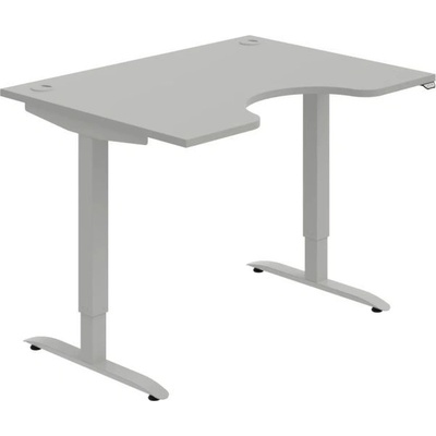 OFFICE PRO s.r.o. HOBIS ergo elektr.staviteľný stôl 120 cm, stand. ovláda. - MSE 2 1200, sivá