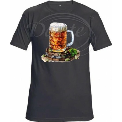 Tričko Pivo na sudu černé
