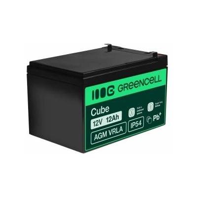 Green Cell AGM 12V 12Ah Battery VRLA Lead Battery Lead Battery Replacement Battery Gel Battery Battery Cycle Resistant Unmanned Toys, Electric Toys, Alarm, Emergency Power, Childrens Vehicles, Childrens Quad, Black - AGM07