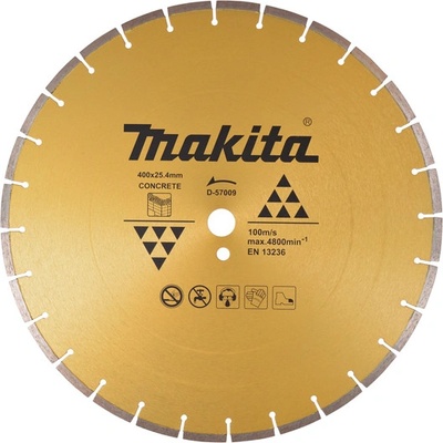 Diamantový kotouč 400x25,4mm, beton, Makita D-57009