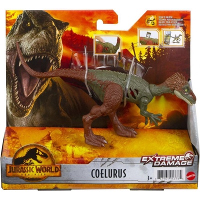 Mattel Jurský svět Nadvláda Zranění v boji COELURUS