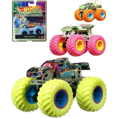 Mattel Hot Wheels Monster Trucks svítící ve tmě Bionic Bruiser
