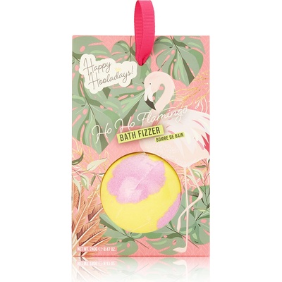 Happy Hooladays Ho Ho Flamingo šumivá koule do koupele 240 g