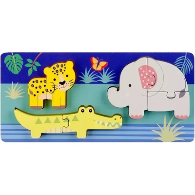 Orange Tree Toys Дървен пъзел Orange Tree Toys - Животни (OTT06704)