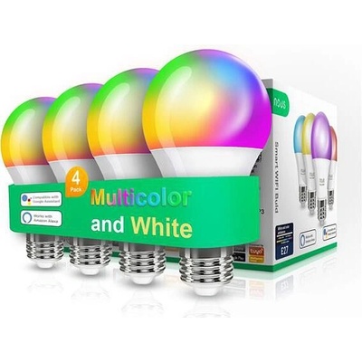 Smart LED žárovka E27 9W RGB NOUS P3/4pack WiFi Tuya sada 4ks