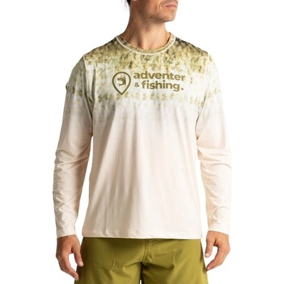 Adventer & Fishing tričko UV Shirt Black Bass
