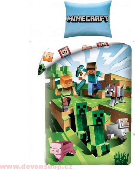 Tohle je absolutní vítěz srovnávacího testu - produkt Halantex Minecraft Creepers 129BL 140x200 70x90