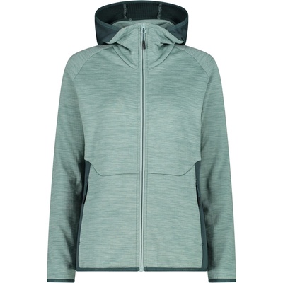 CMP Дамско поларено яке Cmp Women's Jacket Fix Hood Fleece jacket - Jade Melange - размер 34 (EU) (105-6202-0211)