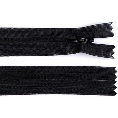 Stoklasa Spirálový zip skrytý No 3 délka 50 cm dederon Balení: 1 ks, Varianta: 332 černá 332 černá