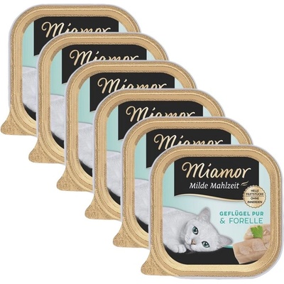 Miamor Milde Mahlzeit птиче месо и пъстърва 6 x 100 г