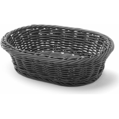 Oválný koš, HENDI, Černá, 250x190x(H)65mm