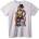 NOONEBRAND Тениска татуиран кибер силач - 4XL, White