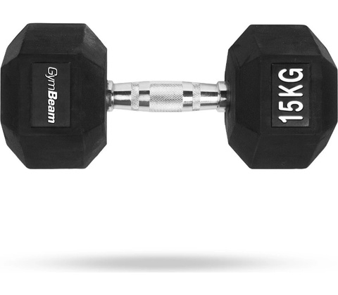 GymBeam Jednoručka Hexagonal 15 kg