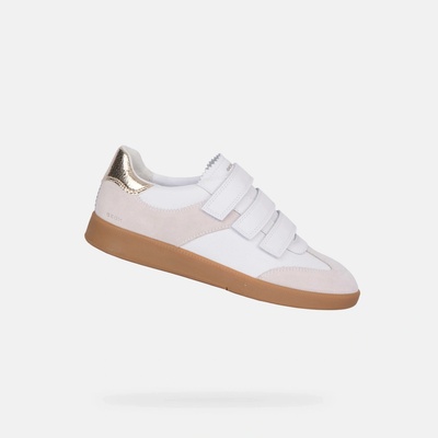 Geox Bílé dámské tenisky Meleda G013149 Bílá