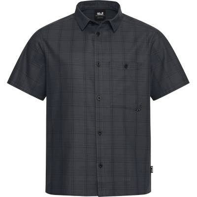 Jack Wolfskin Мъжка риза с копчета Jack Wolfskin Hot Trail Shirt - Check Black - размер XXL (033-3066-0215)