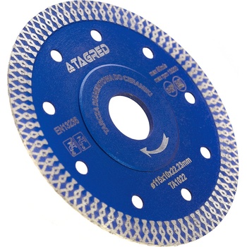 Tagred PROFI LONG LIFE диамантен диск за камък, гранитогрес, плочки, керамика 115 mm TA1022 Pro (TA1022 Pro)