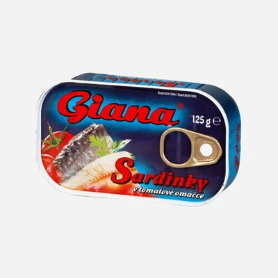Giana Sardinky v paradajkovej omáčke so zeleninou 125 g