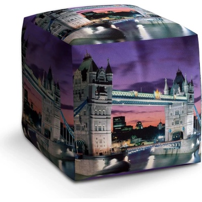 Sablio Taburet Kostka Tower Bridge: 40x40x40 cm