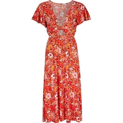 O'Neill Knot Front Dress červená