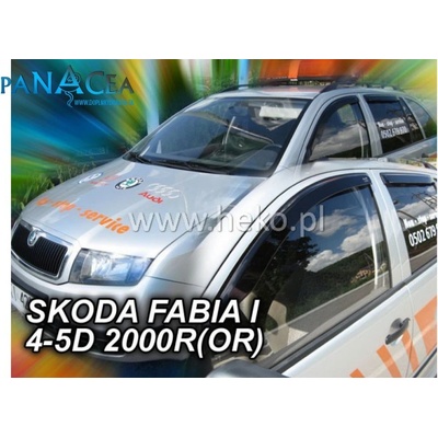 Deflektory Heko Škoda Fabia I 2000 - 2007 predné + zadné