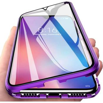Pouzdro Beweare Magnetické oboustranné s tvrzeným sklem Samsung Galaxy A22 5G - fialové