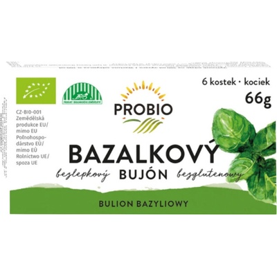 Probio Bujón bazalkový kocky 6 x 0,5l BIO 66g