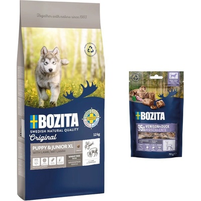 Bozita Original Puppy & Junior XL Wheat Free Lamb 12 kg