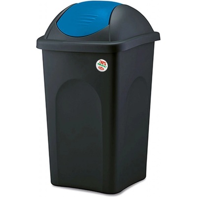 Multipat Kôš odpadkový výklop. 60l štvorcový ČER/MO plastové veko