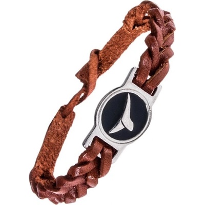 Šperky eshop karamelově z kůže maorský symbol ocas velryby AC3.09 hnědý
