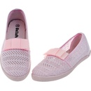 Detské čipkované baleríny s mašľou 6216