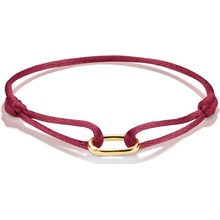 THOMAS SABO CONNECT náramok Textile Bracelet Burgundy red C1210-413-50
