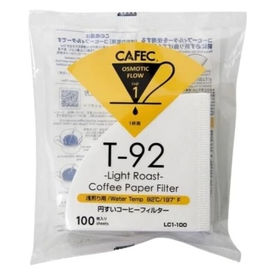 Cafec Light Roast хартиени филтри - 01 (LC1-100W)