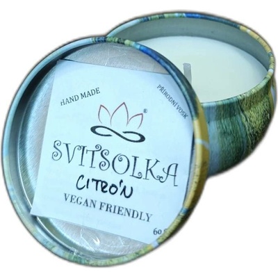 Svitsol Vonná svíčka v dóze Svitsolka Citrón, Podzimní hřejivost 60 g