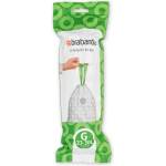 Brabantia Торба за кош Brabantia 647038, Размер G, 23-30 л, 20 бр, Бял (647038)
