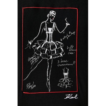 Karl Lagerfeld тениска дамска от памук (B3W17087)