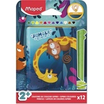 Maped Комплект цветни моливи в метална кутийка, MAPED Jungle Fever Infinity Kidy", 12 различни цвята 864601 (864601)