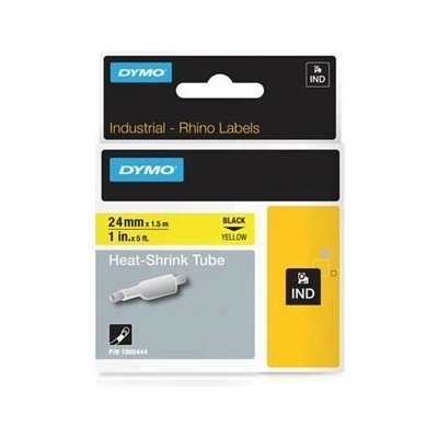 DYMO Rhino 1805444, 24mm x 1, 5m, черен печат/жълт фон, оригинална лента (1805444)