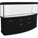 Diversa Solid LED akvarijní set vypouklý černý 720 l