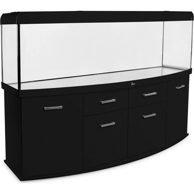 Diversa Solid LED akvarijní set vypouklý černý 720 l