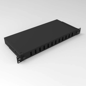 Conneu 19" Оптичен панел за 12 дуплексни SC адаптера, изтеглящ се, 1U, черен, Conneu (CNOP-999341)