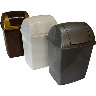 Europapier Kôš na odpad 12 l, hranatý výklop mix farieb, plast JAN/DRT0311/PC