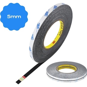 3M - obojstranná lepiaca páska - 5mm x 50m (čierna)