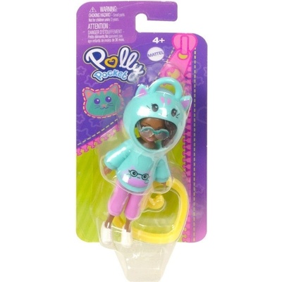 Mattel Polly Pocket figurka kočičky s přívěskem