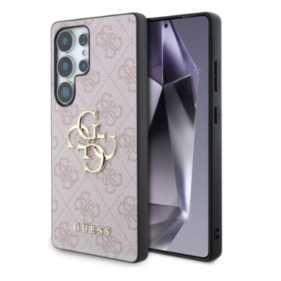 GUESS Предпазен калъф Guess 4G PU Big Logo за Samsung Galaxy S25 Ultra, Розов