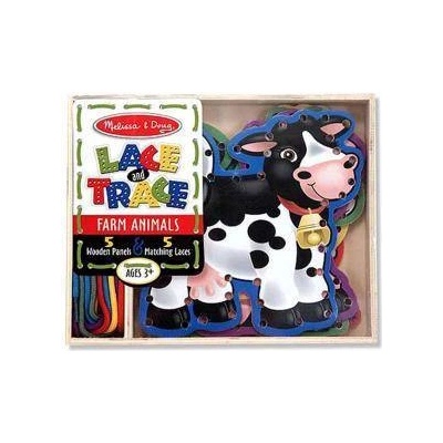 Melissa & Doug Дървени животни с връзки - ферма, 13781 Melissa and Doug, 000772137812