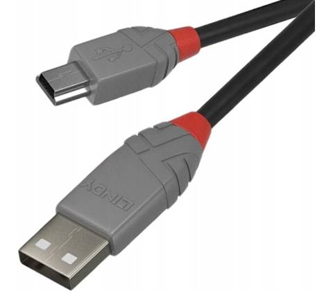 Lindy 36725 USB, 5m, černý